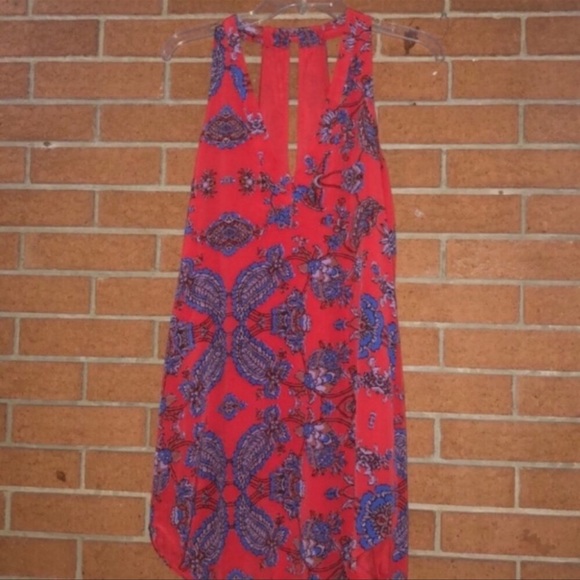 ❣️RORY BECA❣️IRENE T-BACK DRESS WITH SIDE SPLITS XS IN RED - Picture 4 of 9